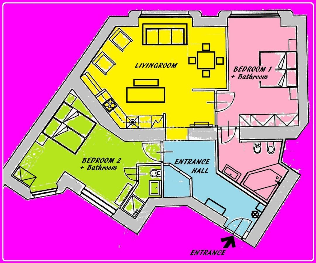 In Heart Of Prague - 2Br 2Ba Elegant Downtown Apt 外观 照片